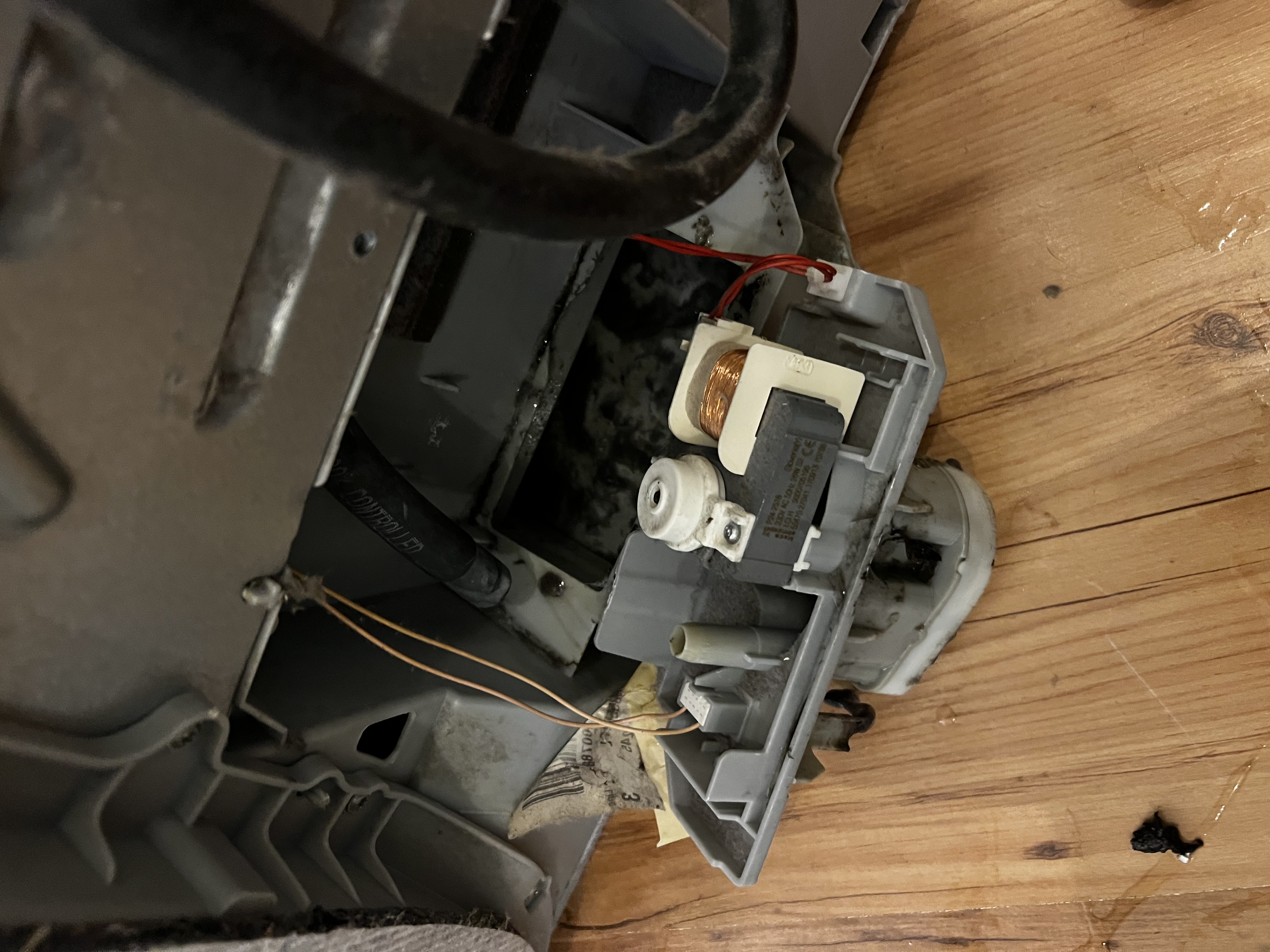 Wymiana czujnika poziomu wody i pompy kondensatu w suszarce